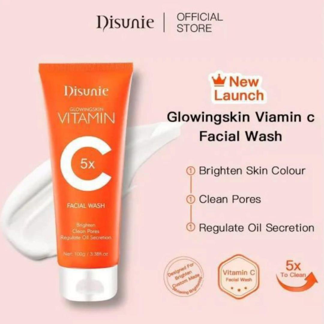 Premium Vitamin C Bubble Cleanser and Face Wash – 100ml | Acne Scar Removal, Oil Control & Daily Glow Cleanser