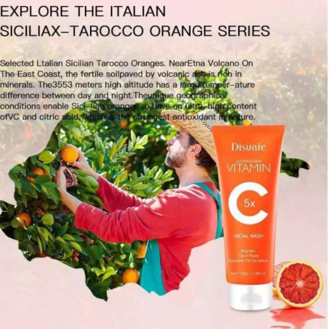 Premium Vitamin C Bubble Cleanser and Face Wash – 100ml | Acne Scar Removal, Oil Control & Daily Glow Cleanser