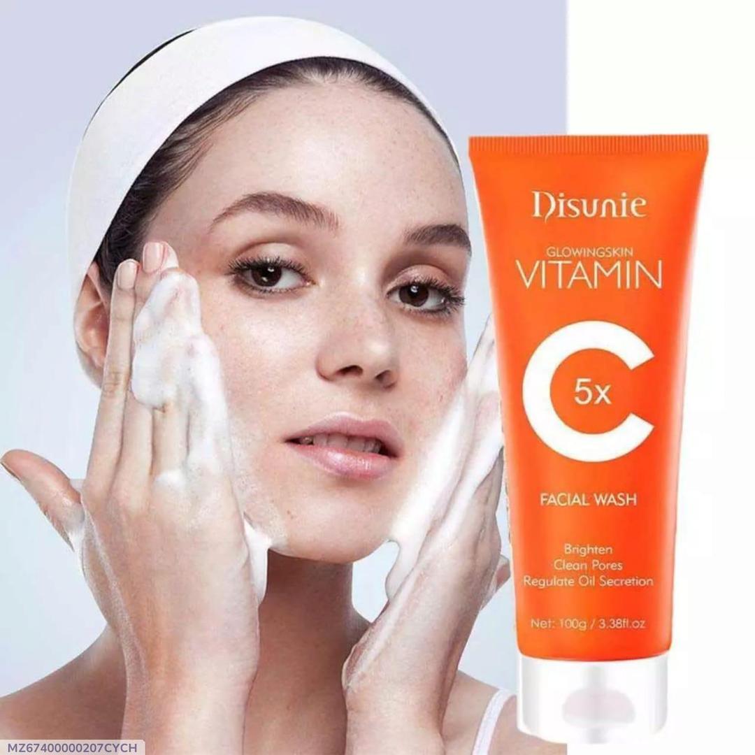 Premium Vitamin C Bubble Cleanser and Face Wash – 100ml | Acne Scar Removal, Oil Control & Daily Glow Cleanser