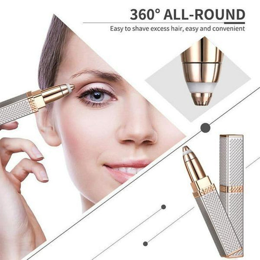 Advanced 2 in 1 Painless Facial Hair Remover & Trimmer – USB Rechargeable Beauty Tool for Women