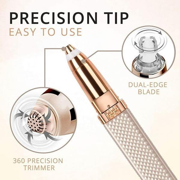 Advanced 2 in 1 Painless Facial Hair Remover & Trimmer – USB Rechargeable Beauty Tool for Women