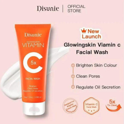Premium Vitamin C Bubble Cleanser and Face Wash – 100ml | Acne Scar Removal, Oil Control & Daily Glow Cleanser